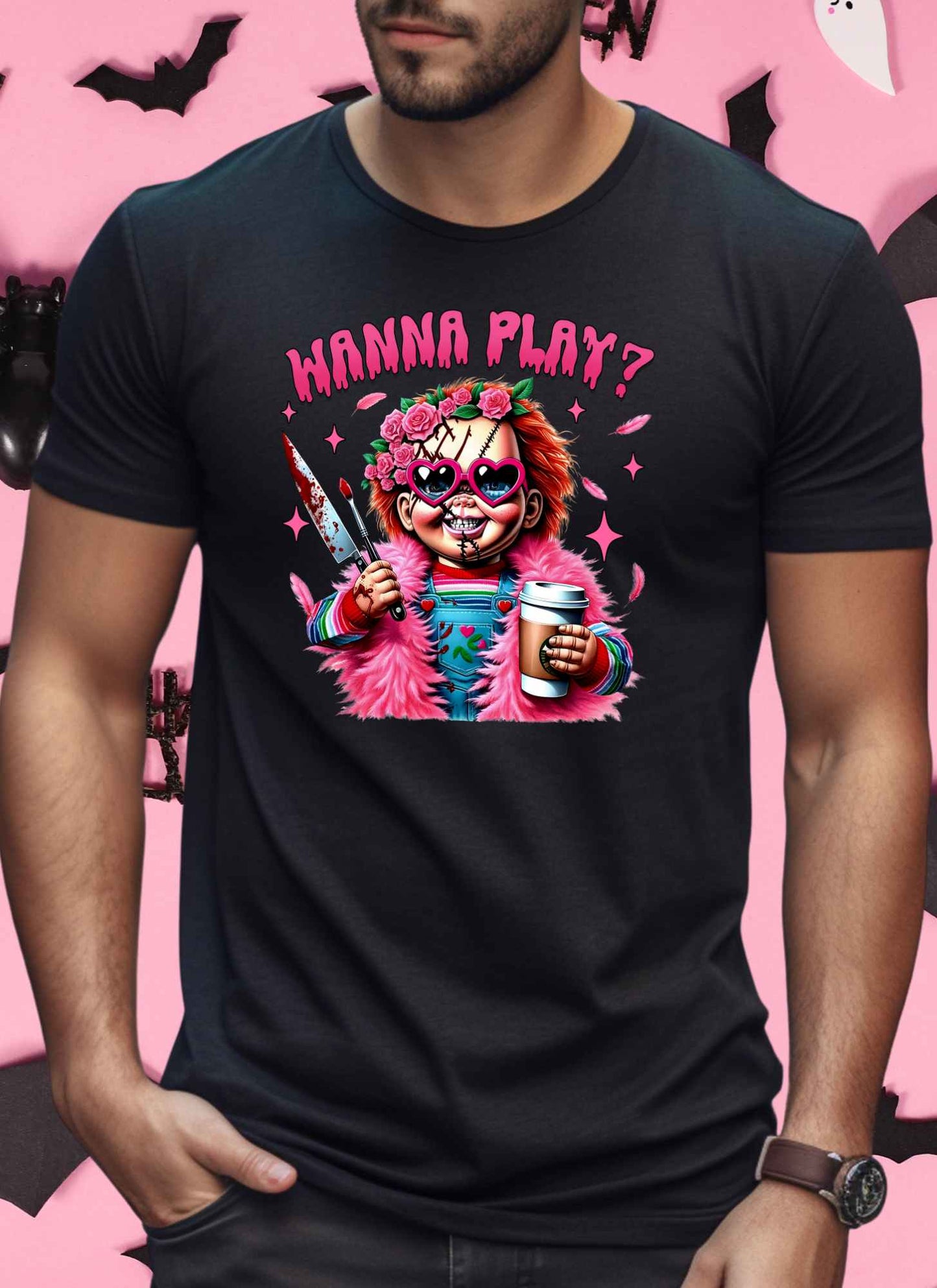 Wanna Play? Halloween Unisex T-shirt | Hoodies Casual