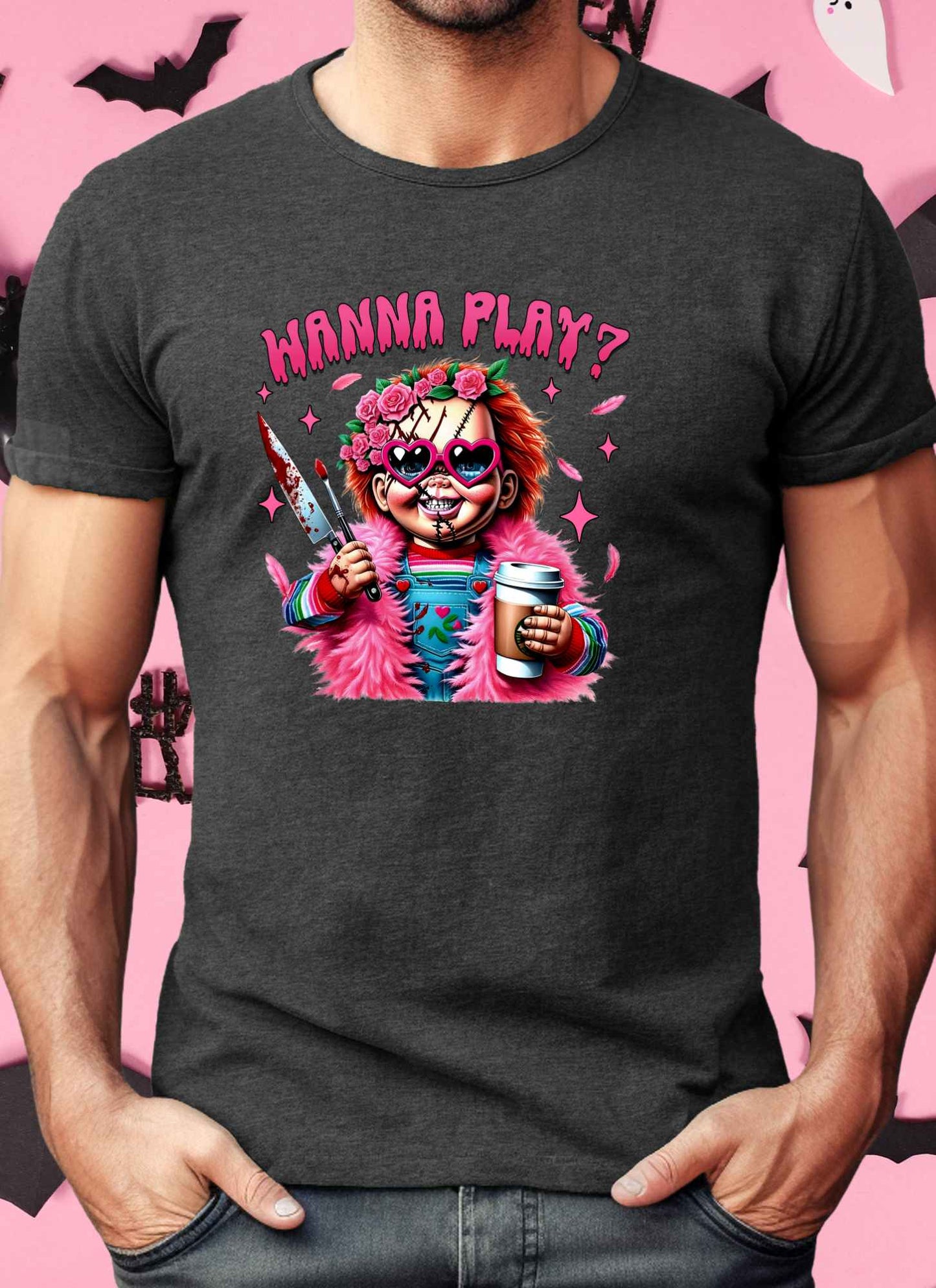 Wanna Play? Halloween Unisex T-shirt | Hoodies Casual