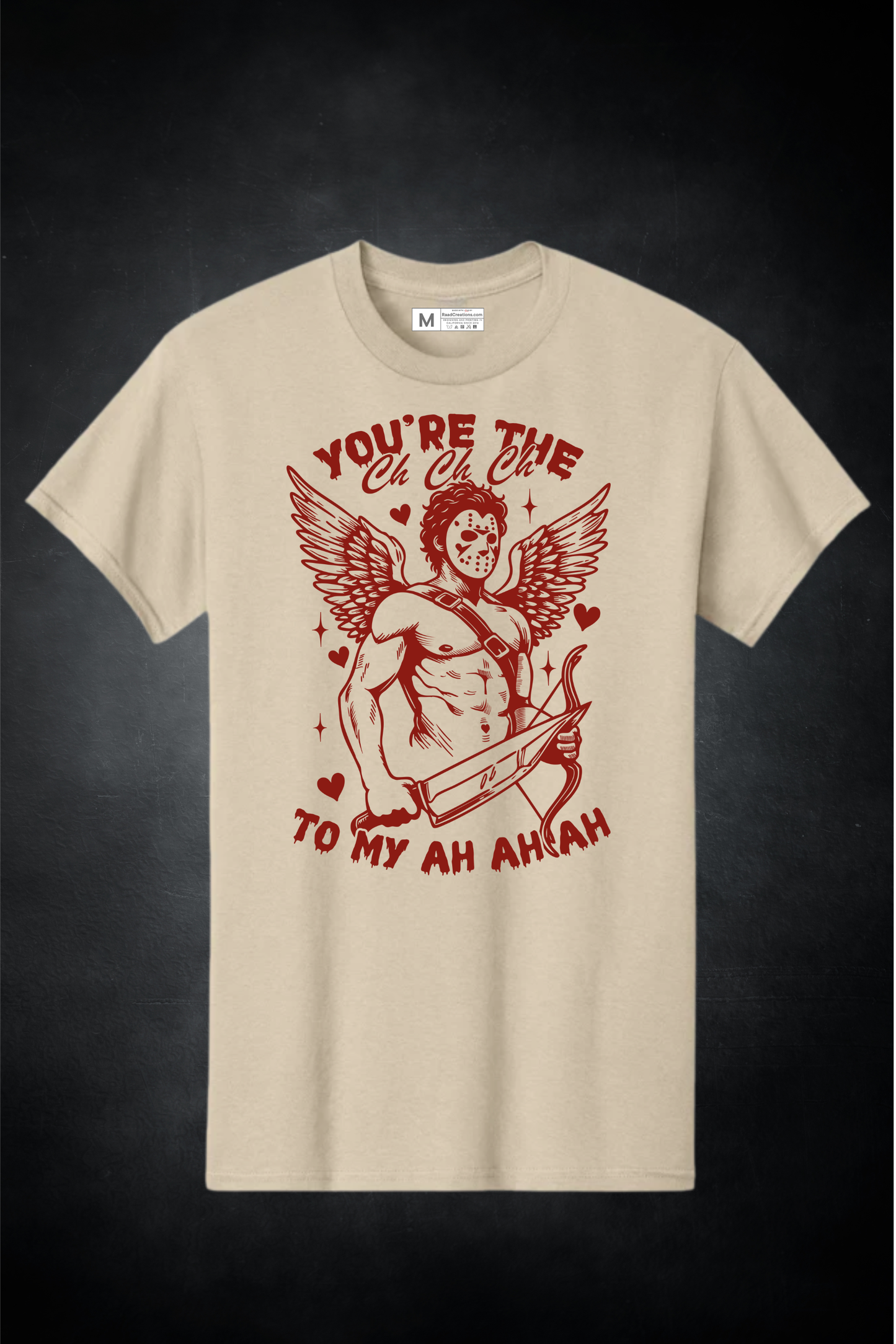 You’re the “Ah Ah Ah” to My Heart – Valentine Cupid Graphic T-Shirt