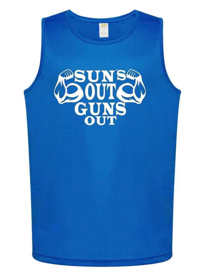 Sun's Out Guns Out Sport Tank Top Cotton