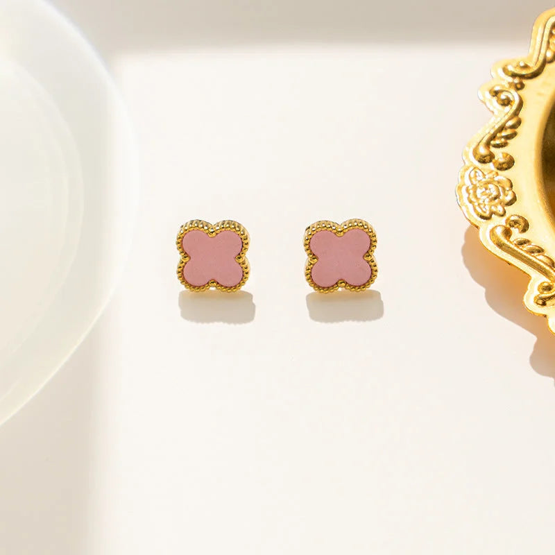 Luxury 18K Gold Plated Stainless Steel Earrings