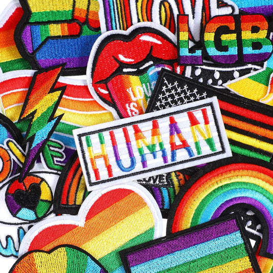 Rainbow Pride Patch, LGBT Patch, Embroidered