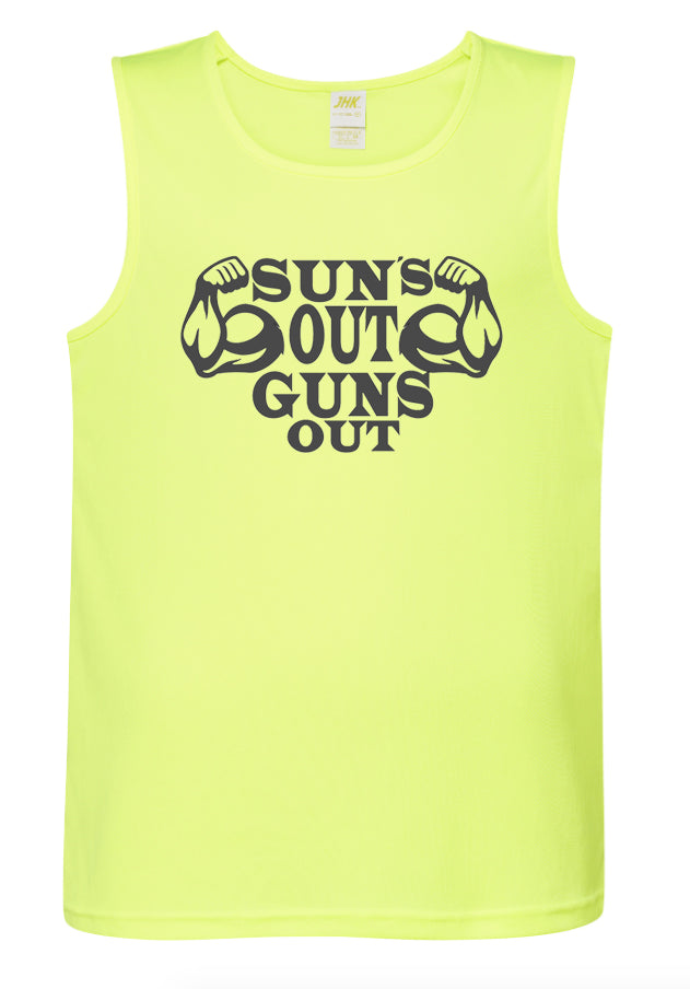 Sun's Out Guns Out Sport Tank Top Cotton