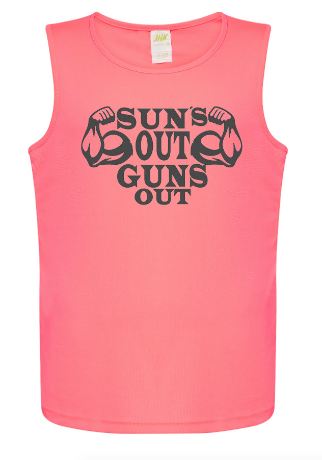 Sun's Out Guns Out Sport Tank Top Cotton