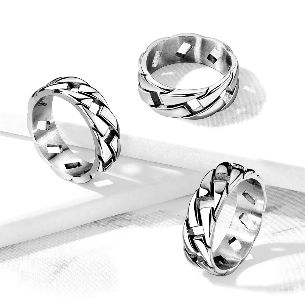 Link Chain Stainless Steel Ring