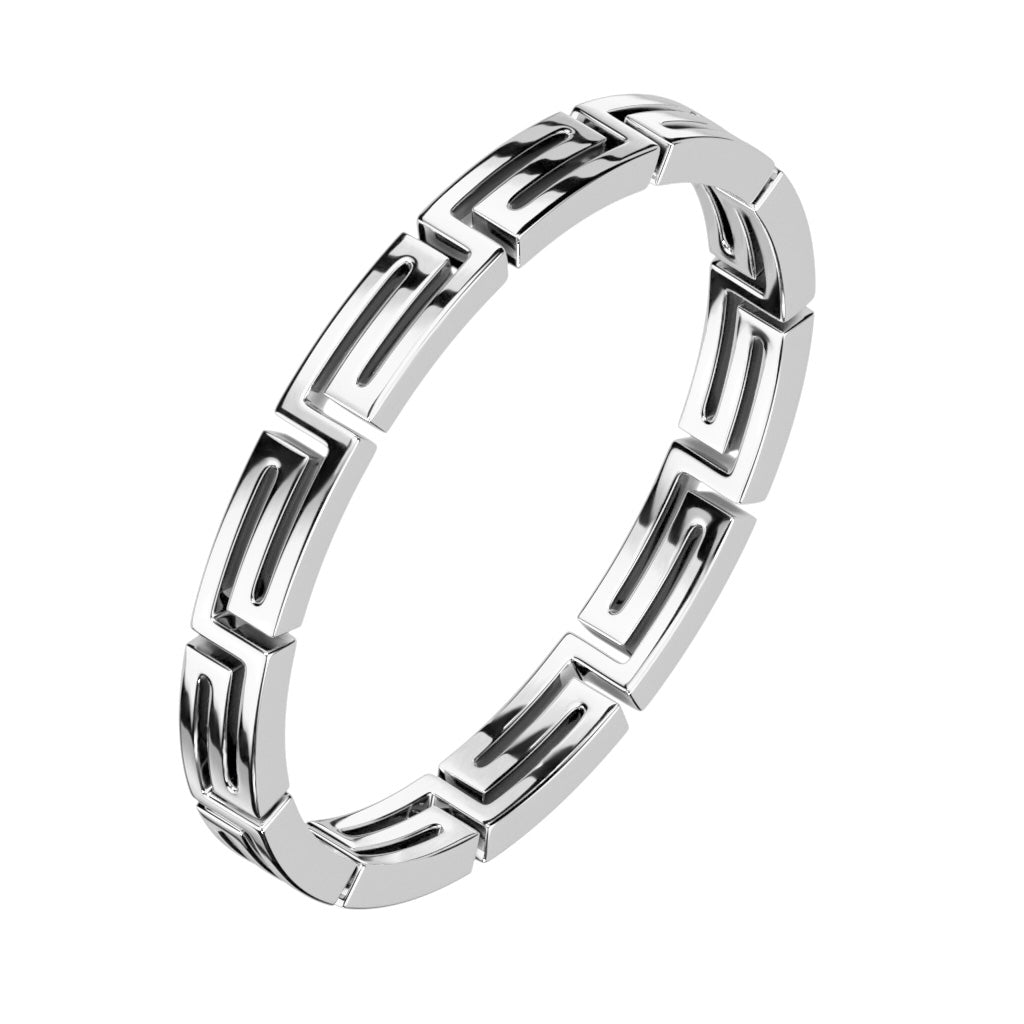 Linked Heart Stainless Steel Ring