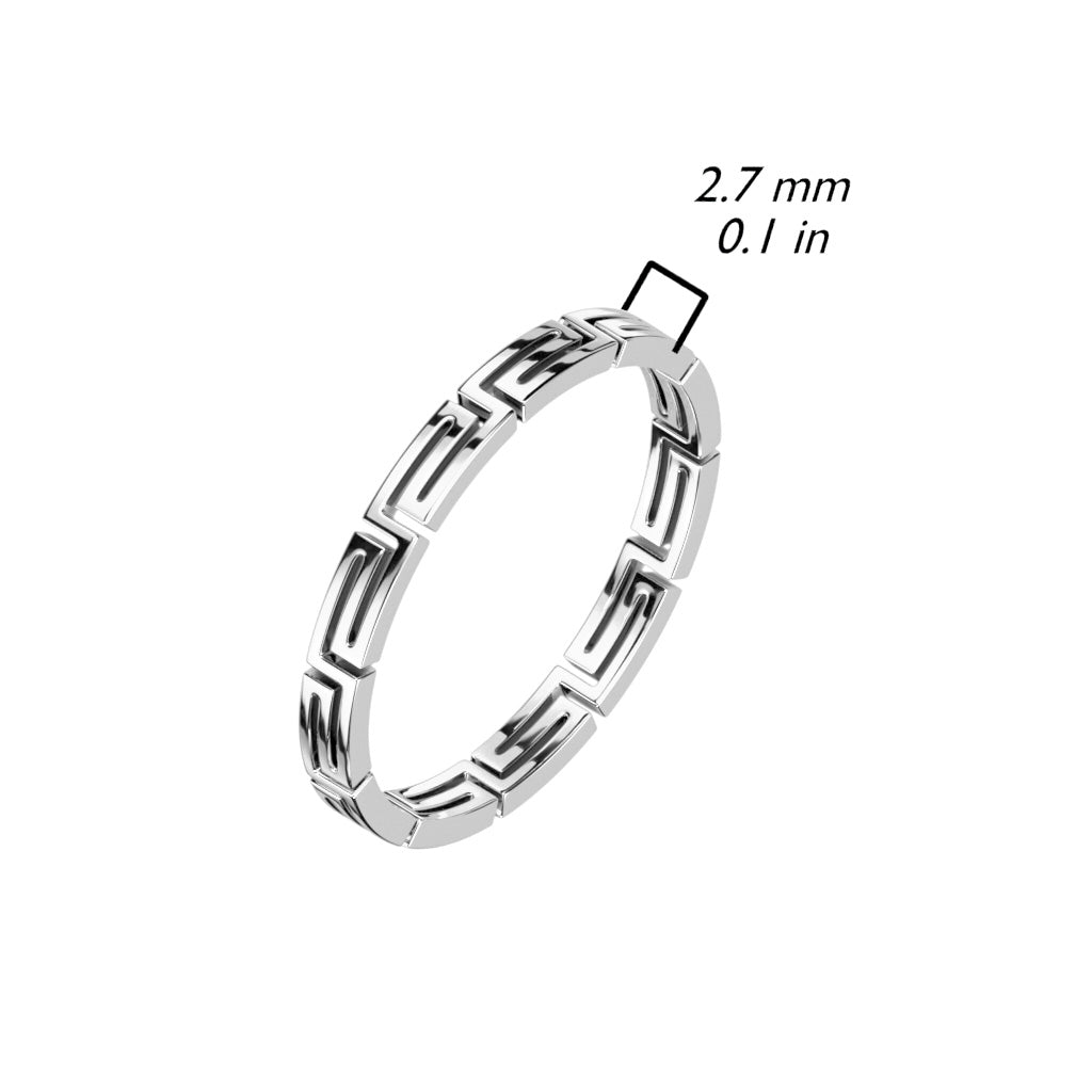 Linked Heart Stainless Steel Ring