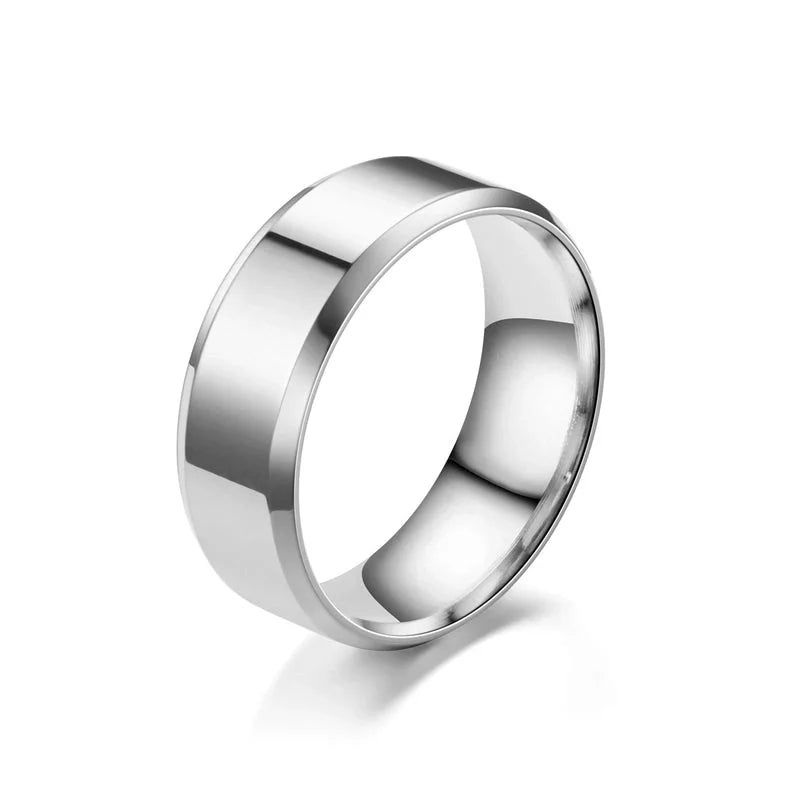 Men’s Classic Stainless Steel Ring – Multiple Colors, Durable & Stylish