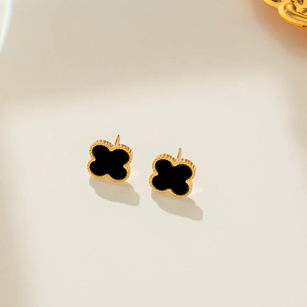 Luxury 18K Gold Plated Stainless Steel Earrings