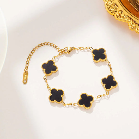 Luxury 18K Gold Plated Stainless Steel Bracelet