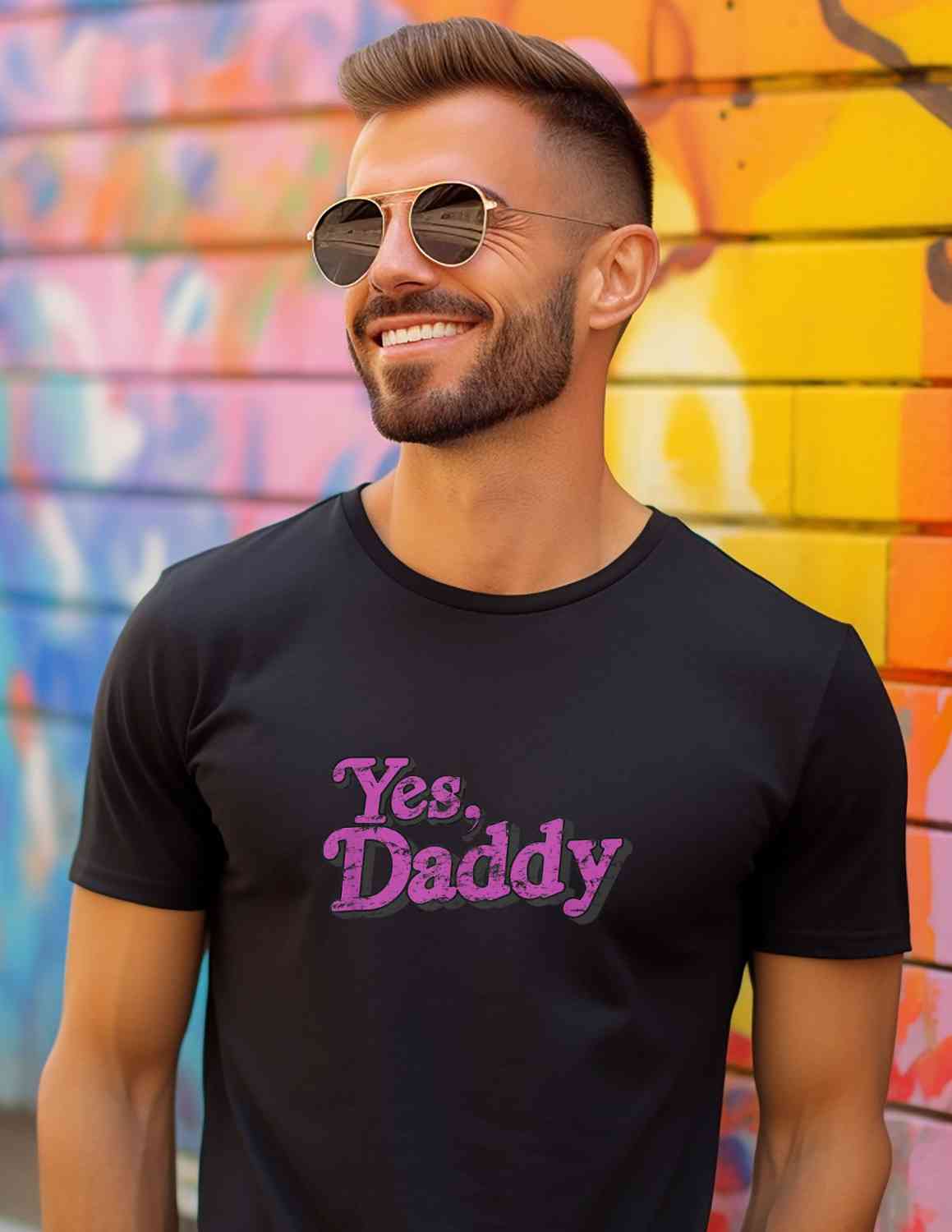 Yes. Daddy Statement T-shirt Casual Cotton Top Summer Basic Breathable Fabrics