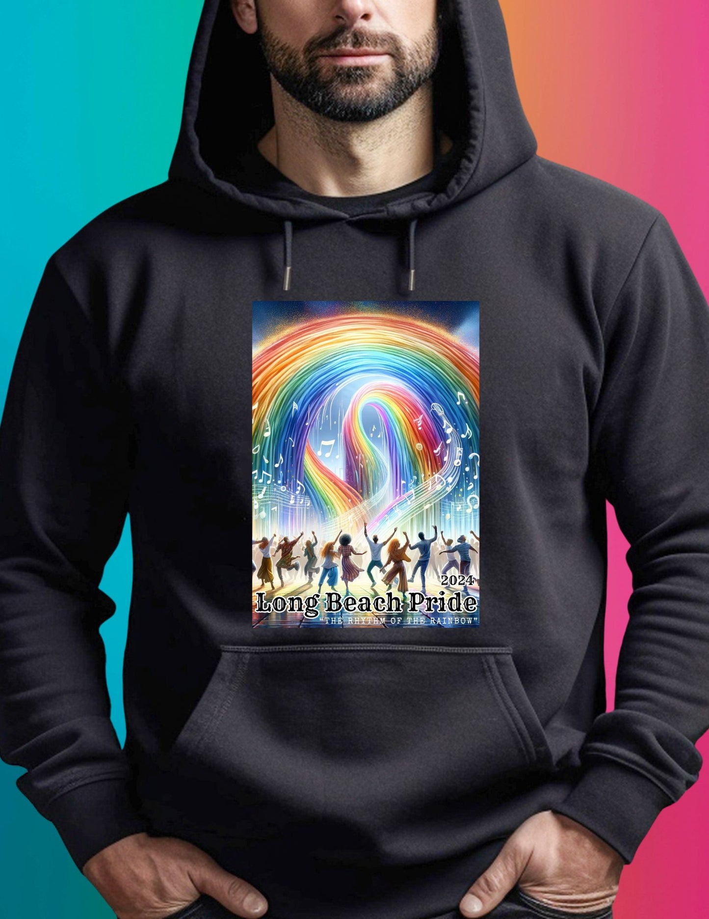 Official Hoodie | Long Beach Pride 2024 LGBTQ+ Unisex Love Pride