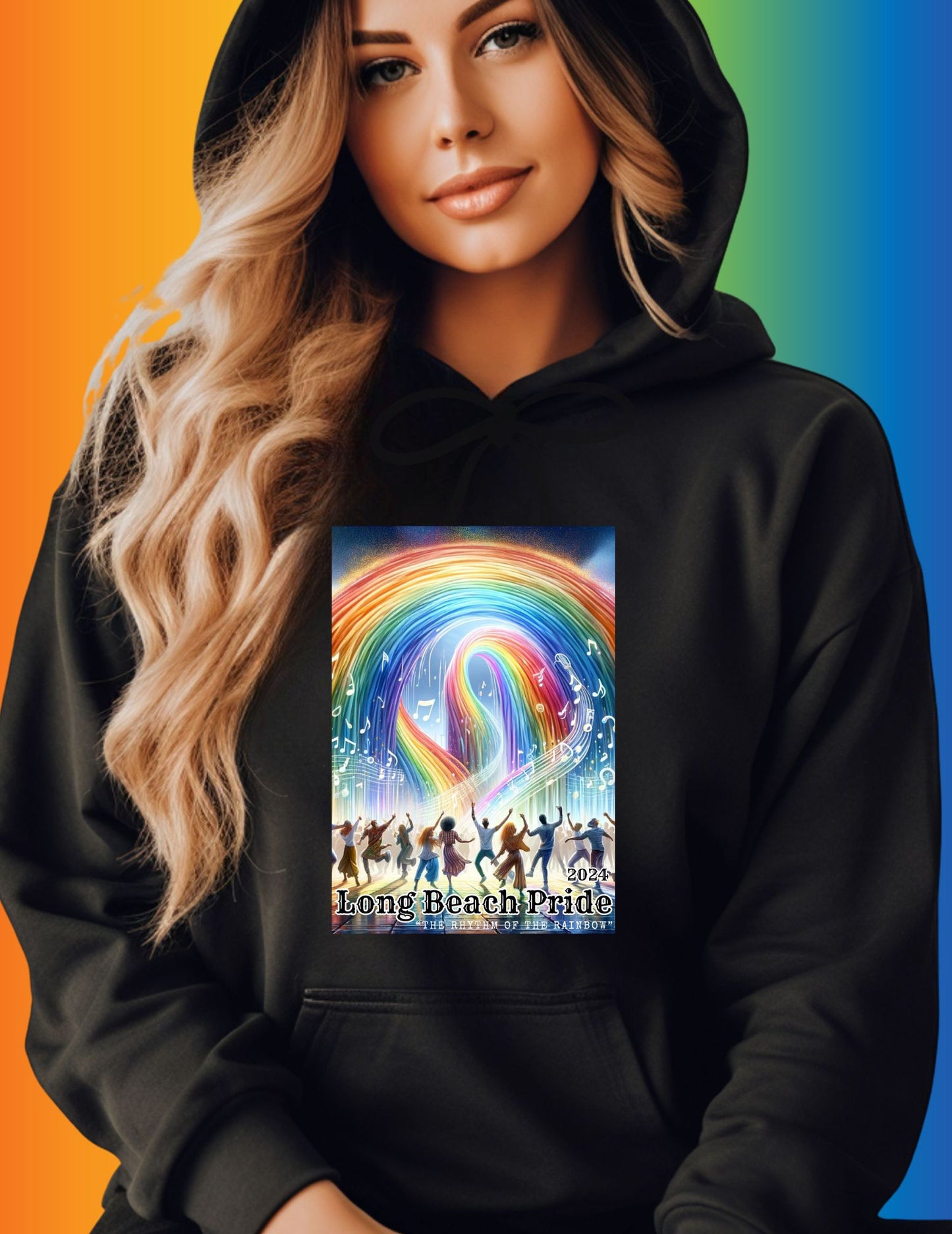 Official Hoodie | Long Beach Pride 2024 LGBTQ+ Unisex Love Pride