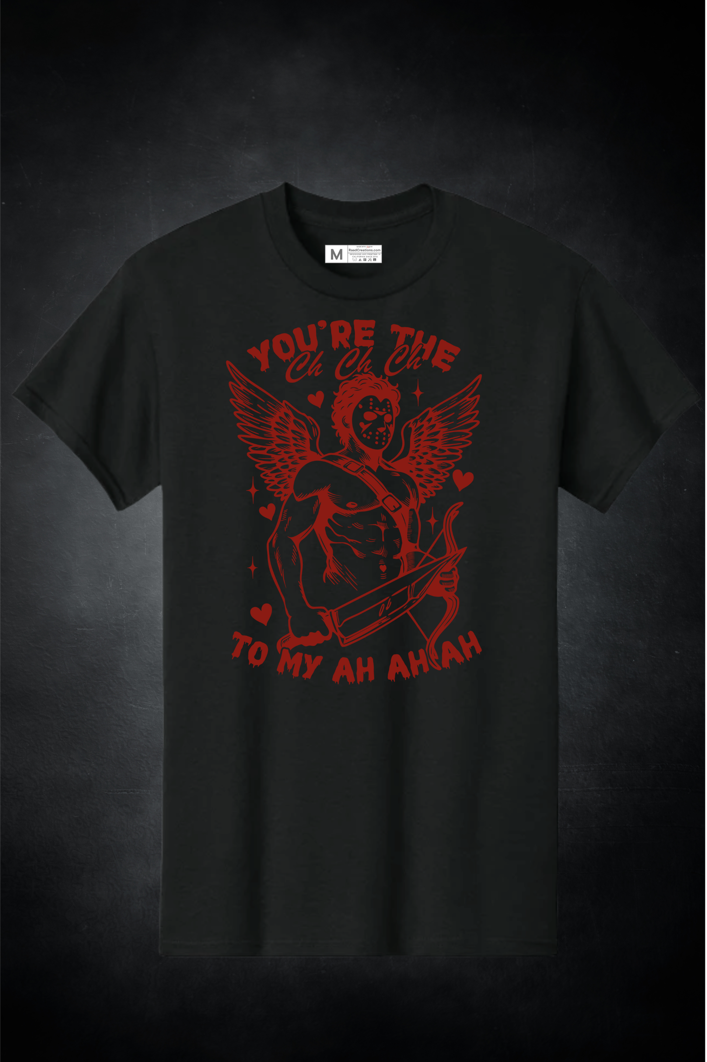 You’re the “Ah Ah Ah” to My Heart – Valentine Cupid Graphic T-Shirt