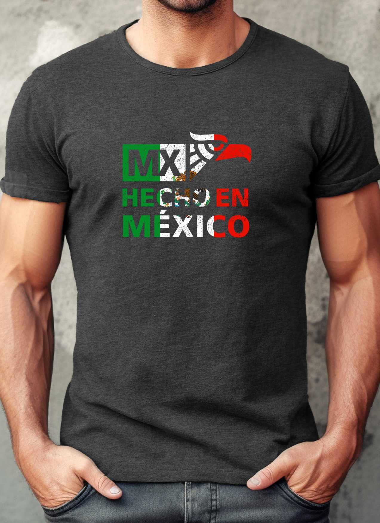 Hecho en Mexico T-shirt Casual Cotton Top Summer Basic Breathable Fabrics