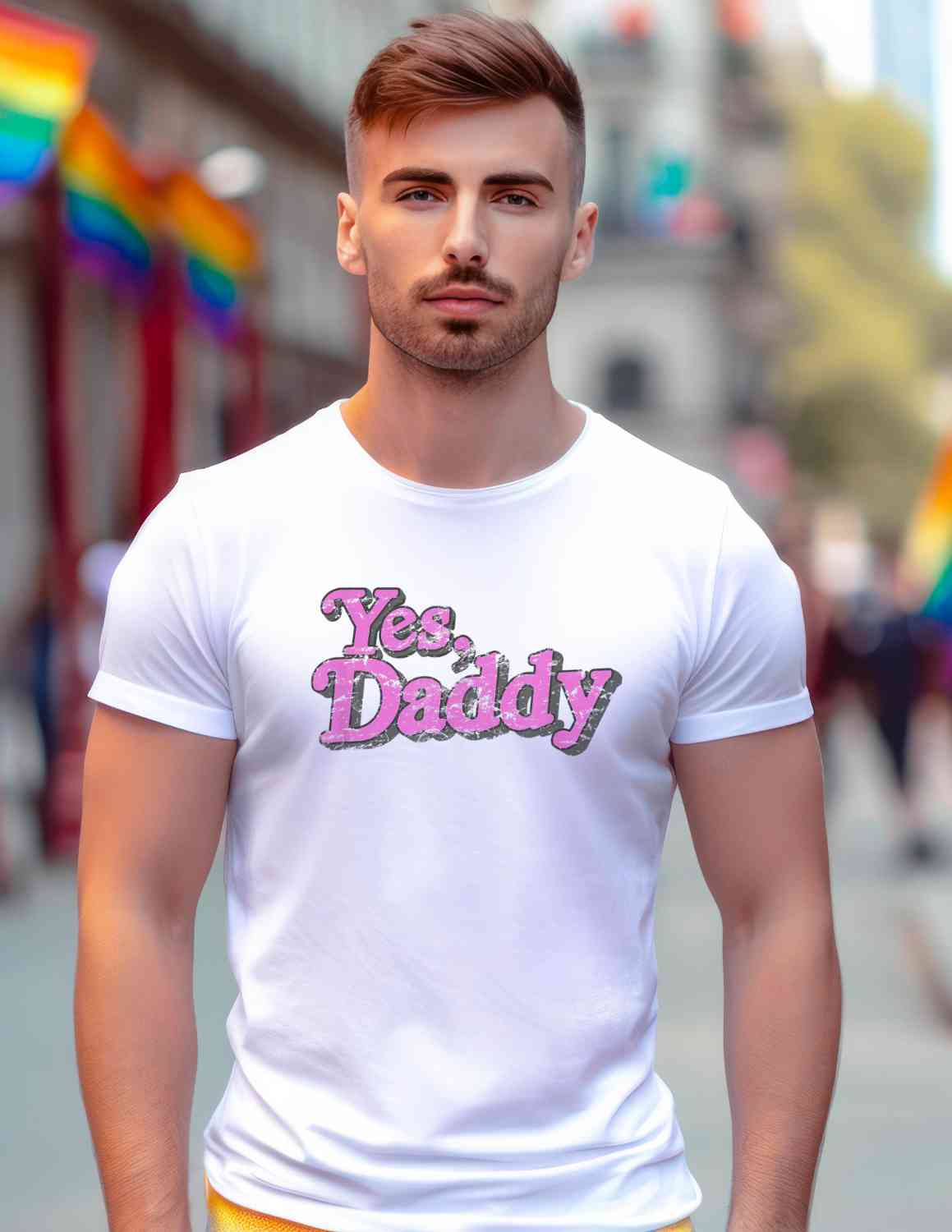 Yes. Daddy Statement T-shirt Casual Cotton Top Summer Basic Breathable Fabrics