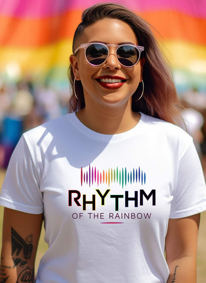 RHYTHM of The Rainbow Long Beach Official T-shirt 2024 LGBTQ+ Unisex Love Pride