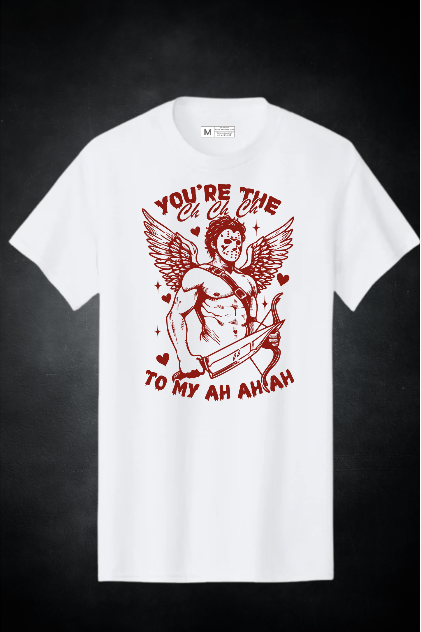 You’re the “Ah Ah Ah” to My Heart – Valentine Cupid Graphic T-Shirt