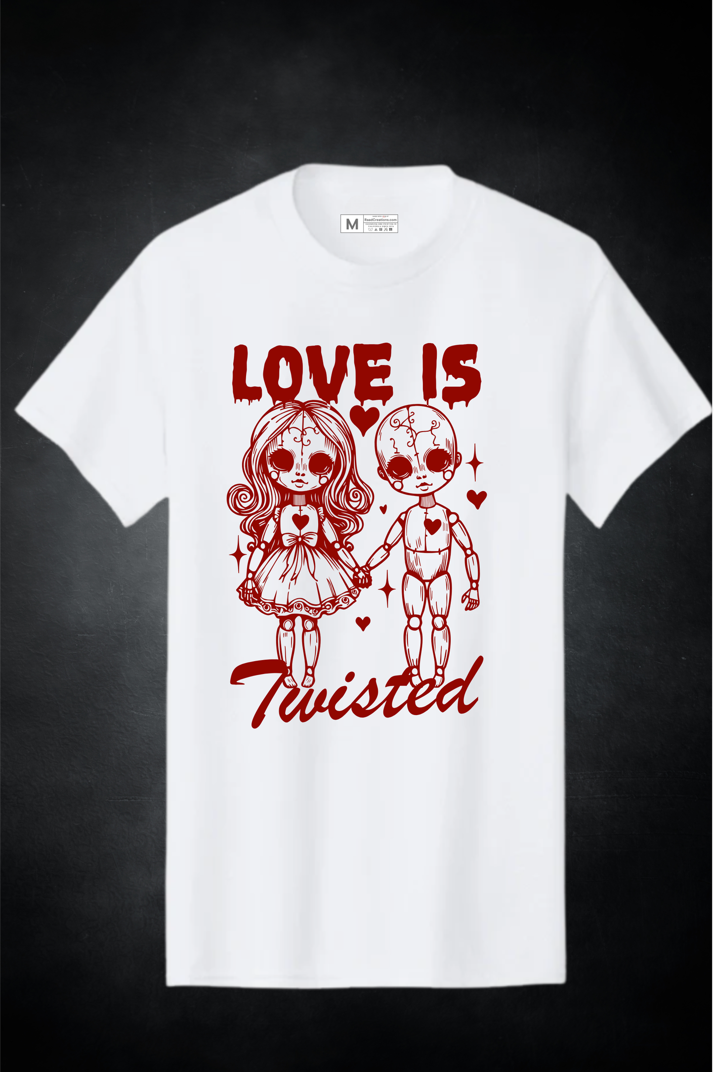 LOVE IS Twisted – Valentine Statement Graphic T-Shirt