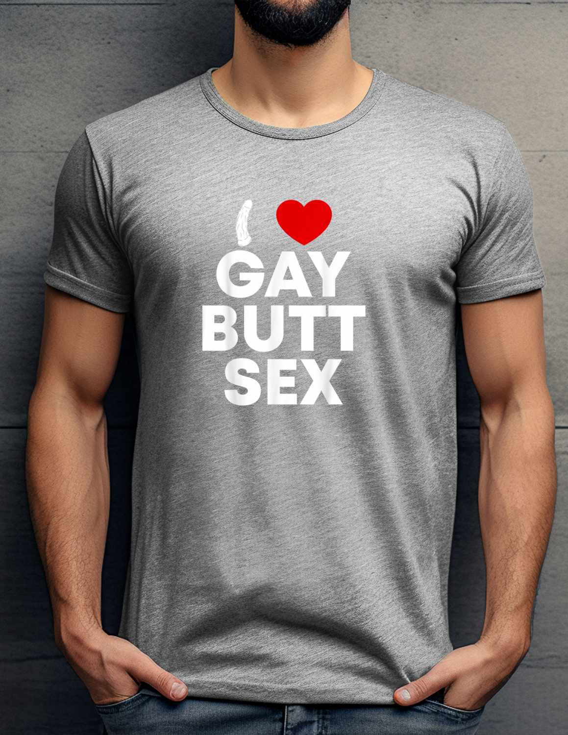 GAY BUTT S*X Statement T-shirt Casual Cotton Summer Breathable Fabrics