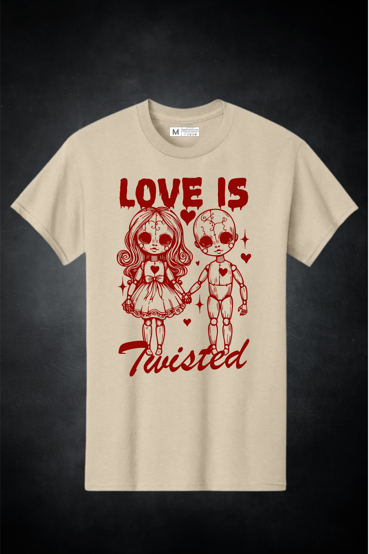 LOVE IS Twisted – Valentine Statement Graphic T-Shirt