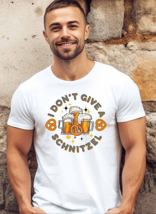 I Don't Give a Schnitzel Statement T-shirt Casual Cotton