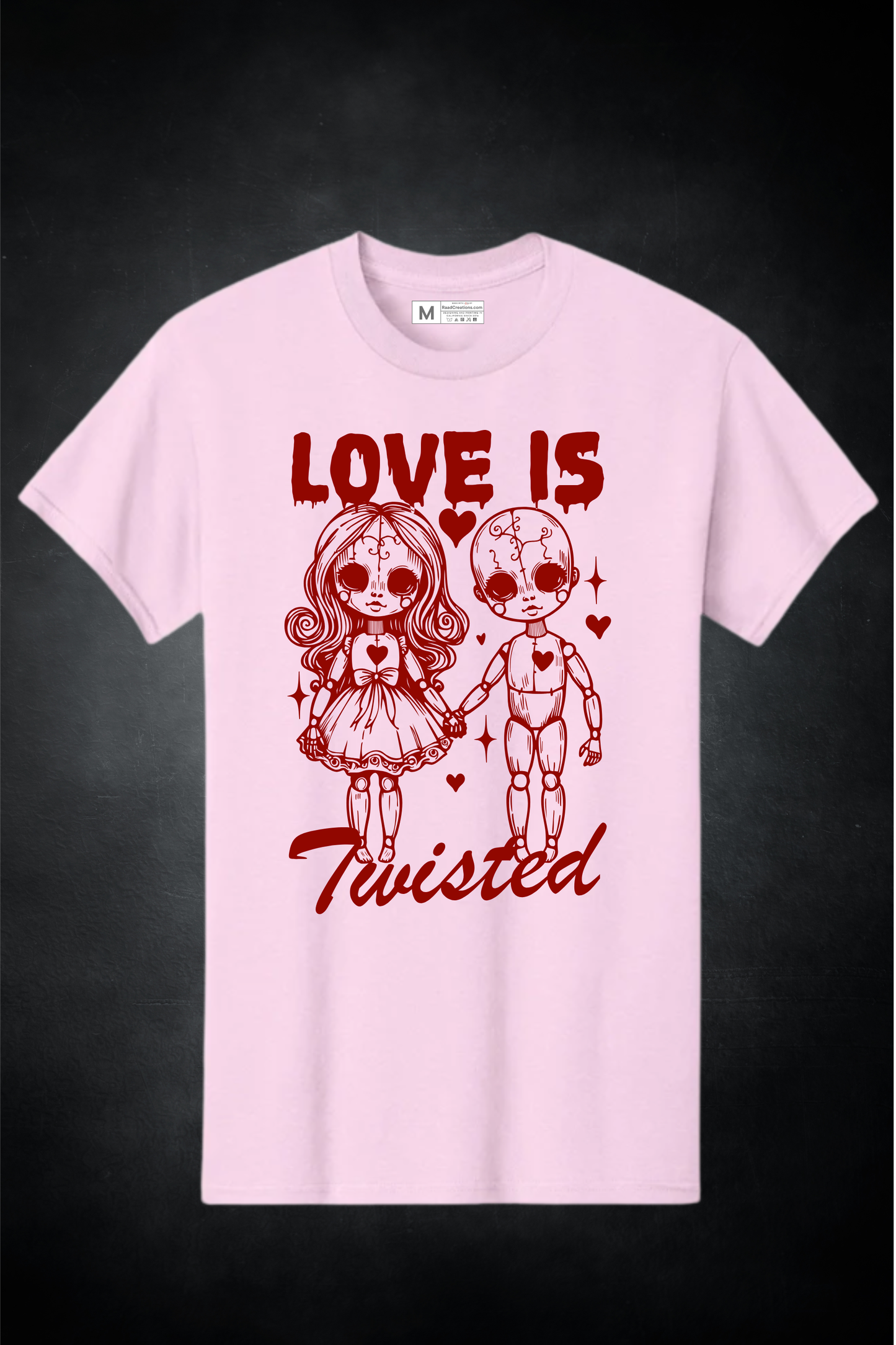 LOVE IS Twisted – Valentine Statement Graphic T-Shirt