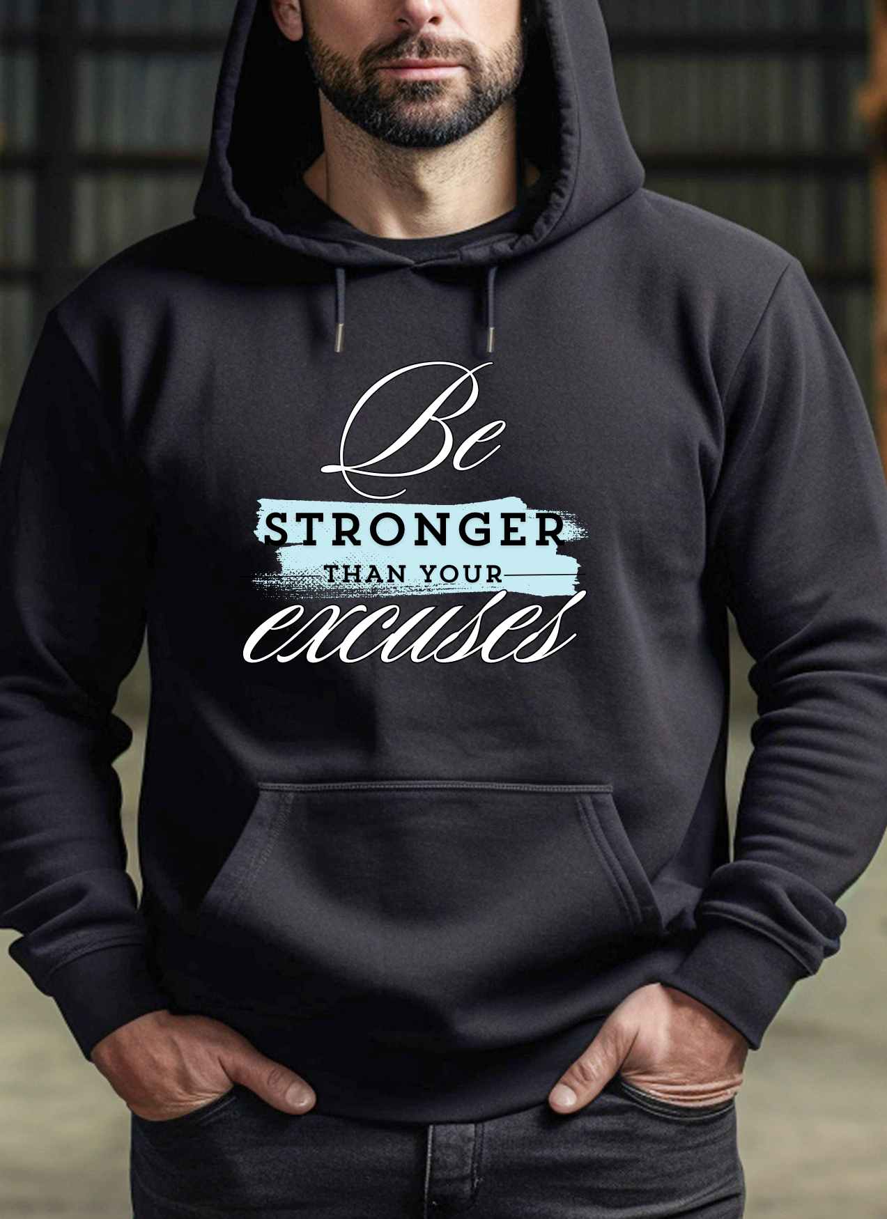 Be Stronger than your Excuses Statement T-shirt Casual Cotton Top Summer