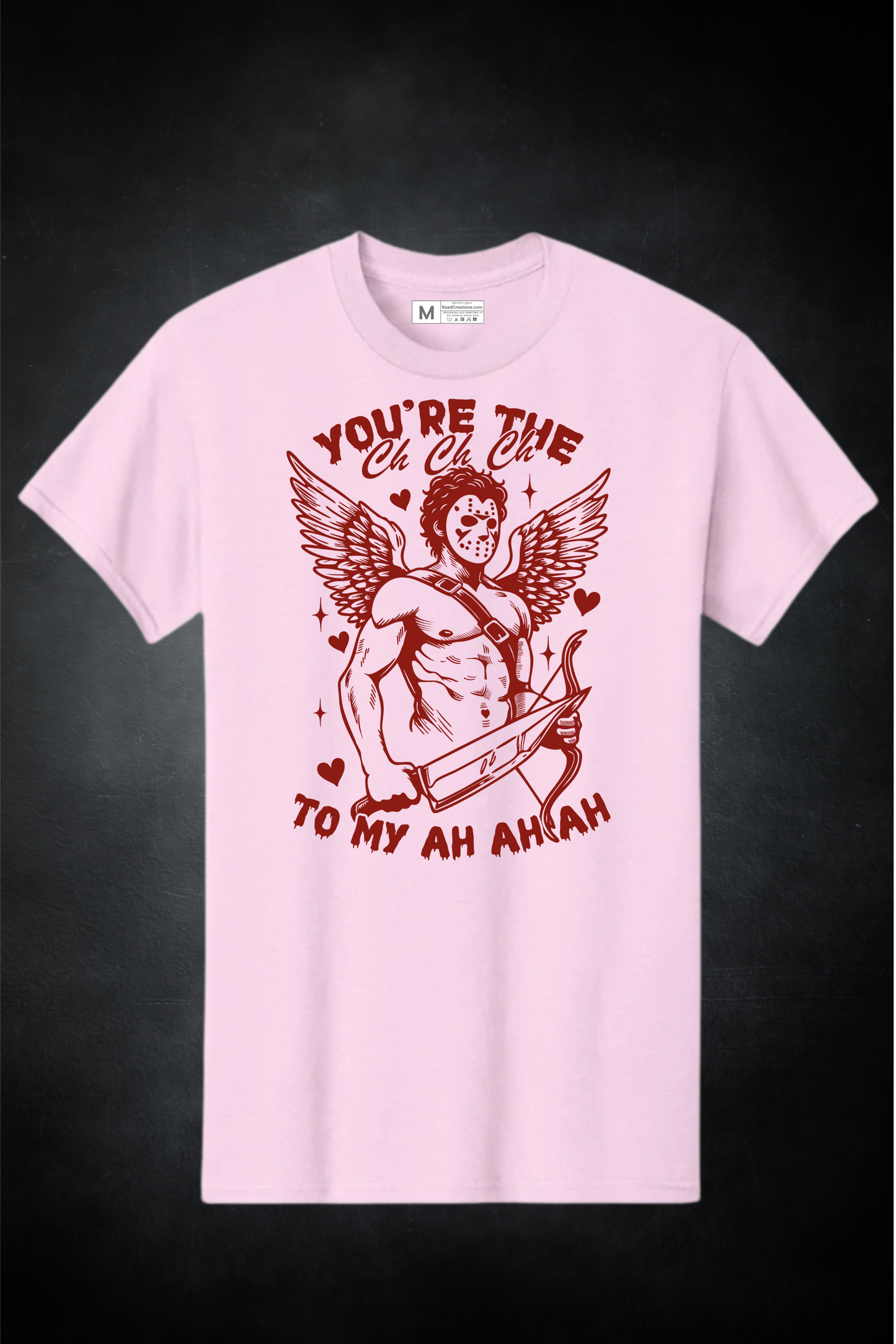 You’re the “Ah Ah Ah” to My Heart – Valentine Cupid Graphic T-Shirt
