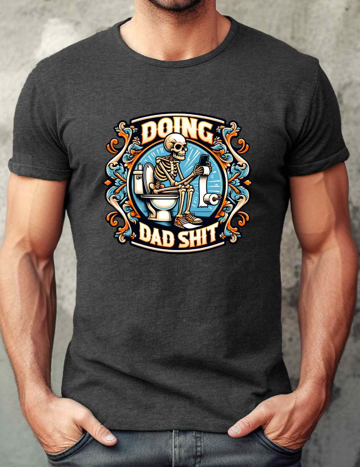 Doing Dad Shit Statement T-shirt Casual Cotton Top Summer Breathable Fabrics