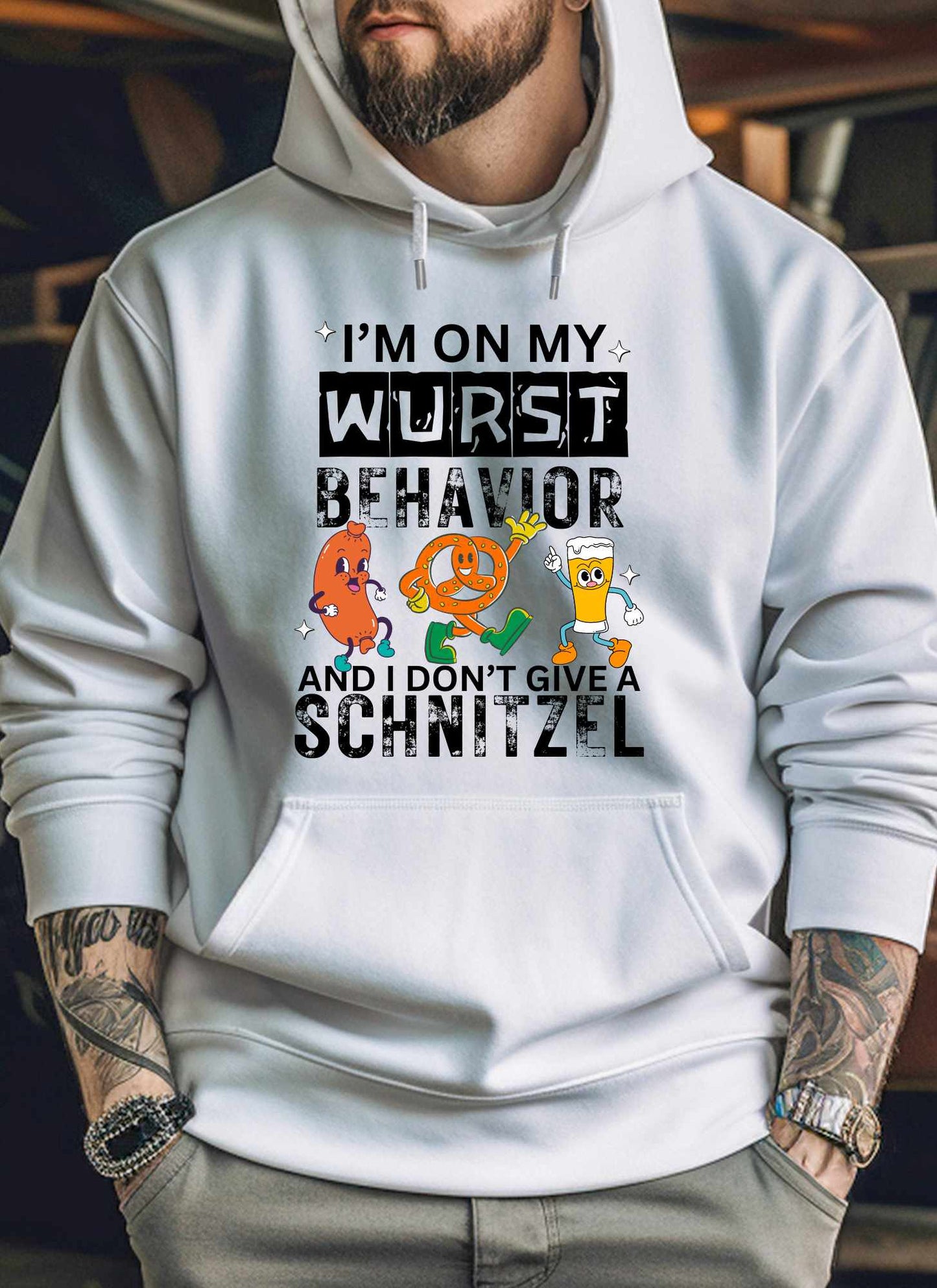 I'm on my Wurst Behavior Statement T-shirt Casual Cotton