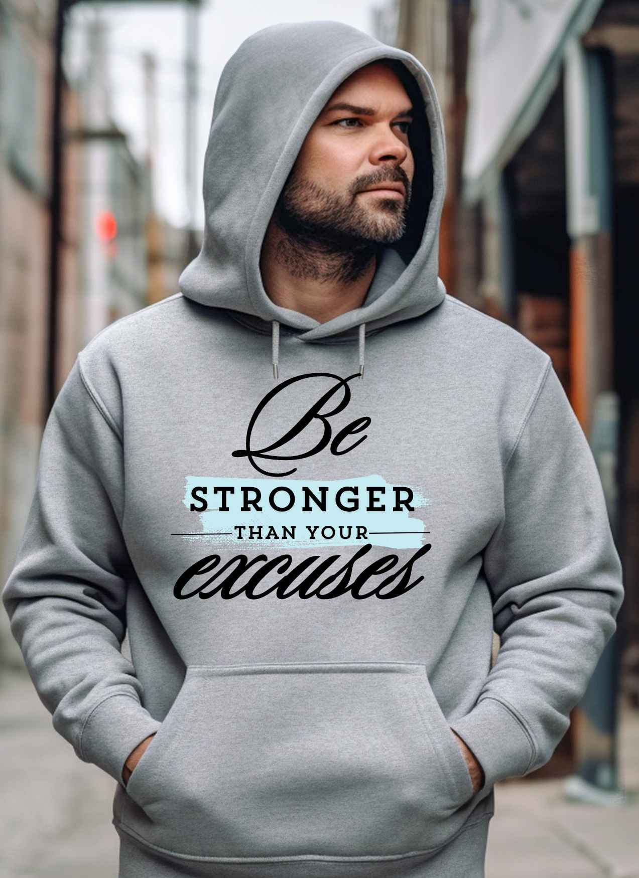 Be Stronger than your Excuses Statement T-shirt Casual Cotton Top Summer