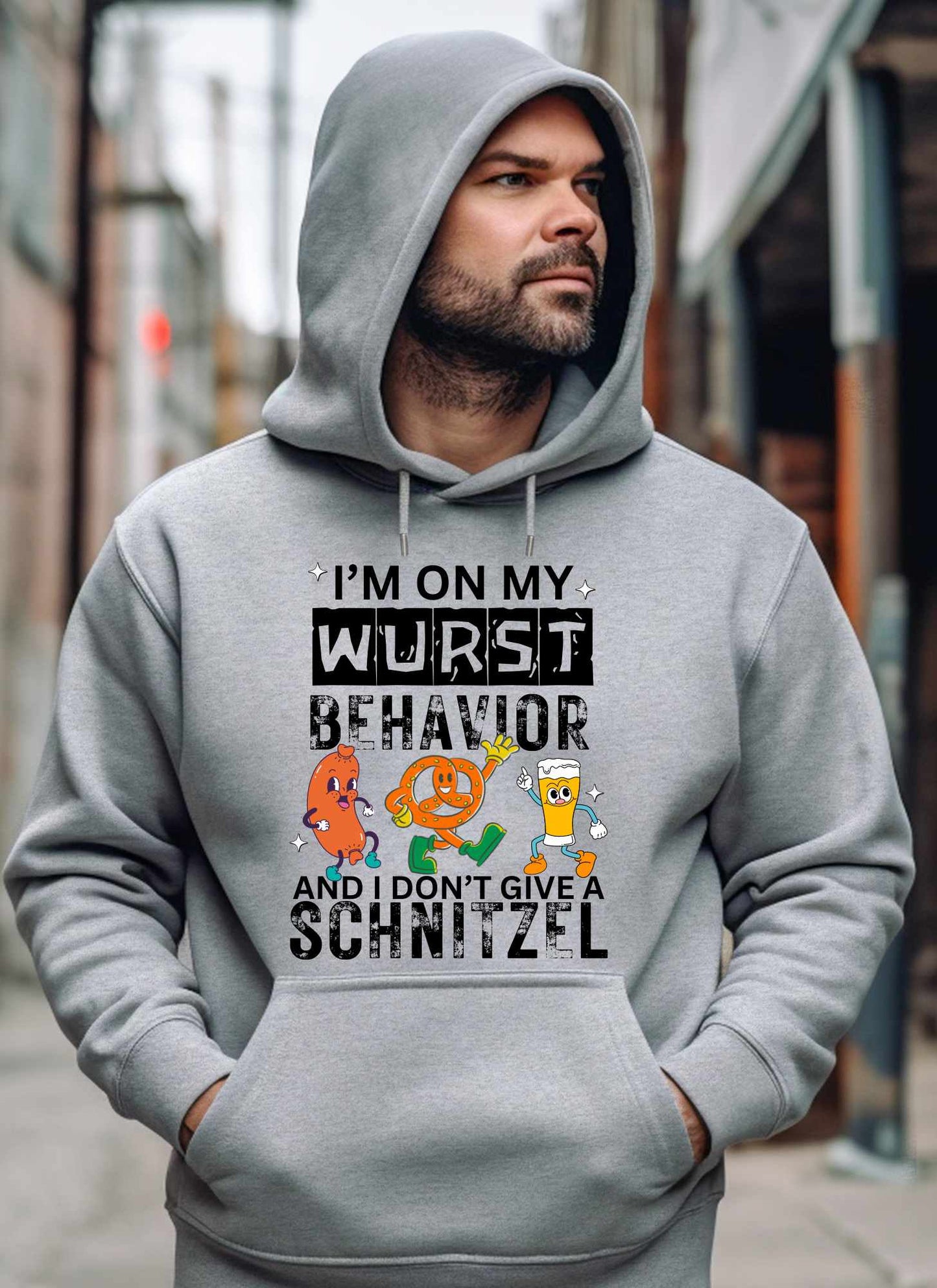 I'm on my Wurst Behavior Statement T-shirt Casual Cotton