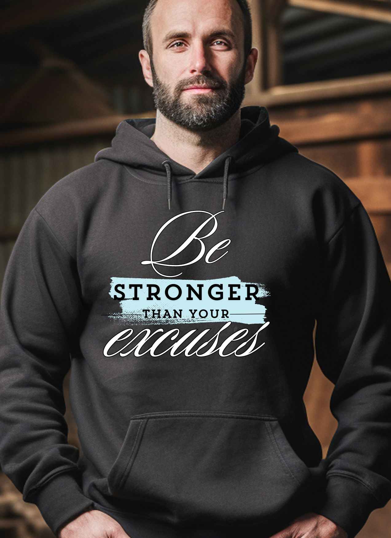 Be Stronger than your Excuses Statement T-shirt Casual Cotton Top Summer