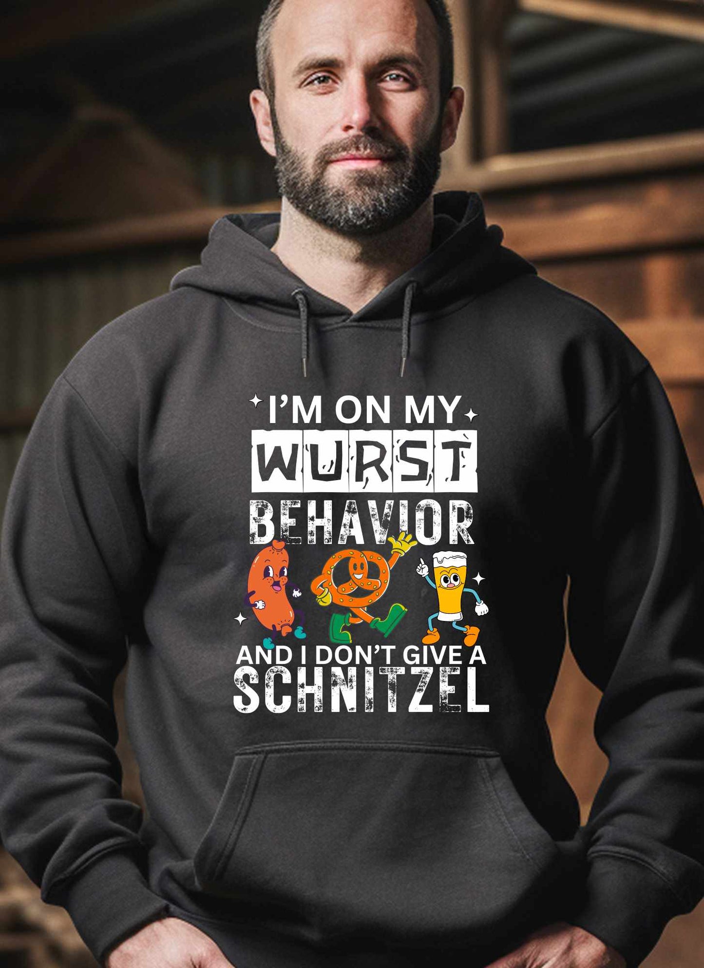 I'm on my Wurst Behavior Statement T-shirt Casual Cotton