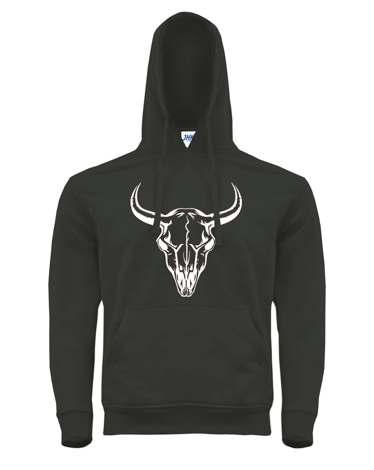 Pullover Hoodie Bull Skull,