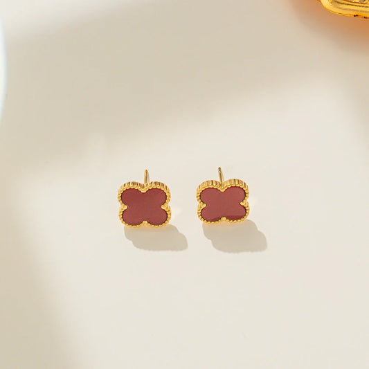 Luxury 18K Gold Plated Stainless Steel Earrings