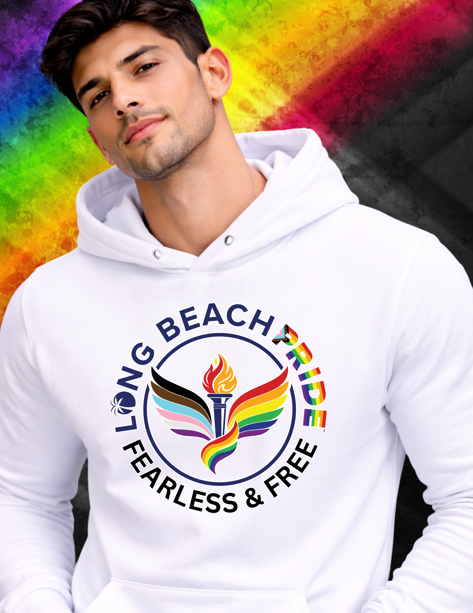 rainbow pride apparel fearless and free streetwear look