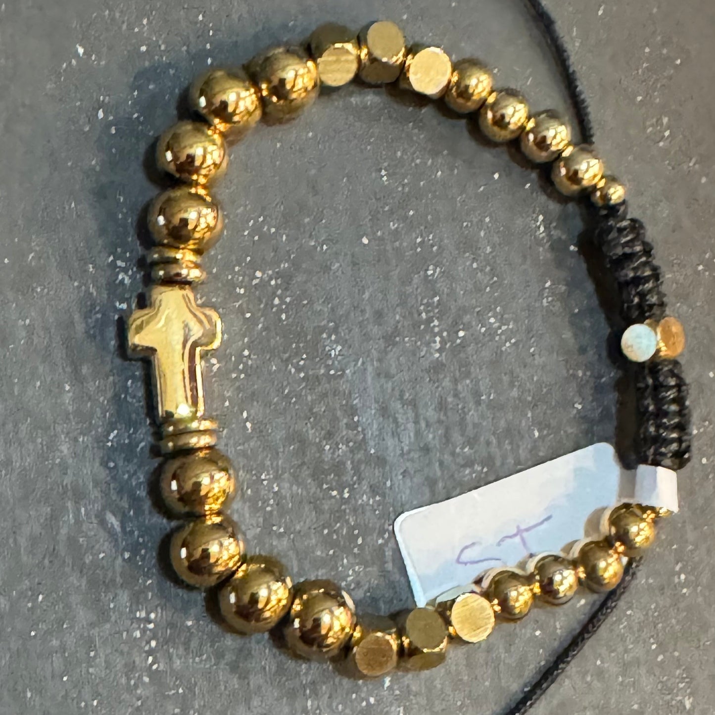 Minimalist Stainless Steel - Gold Plated Mens Unisex Women Beaded Bracelet