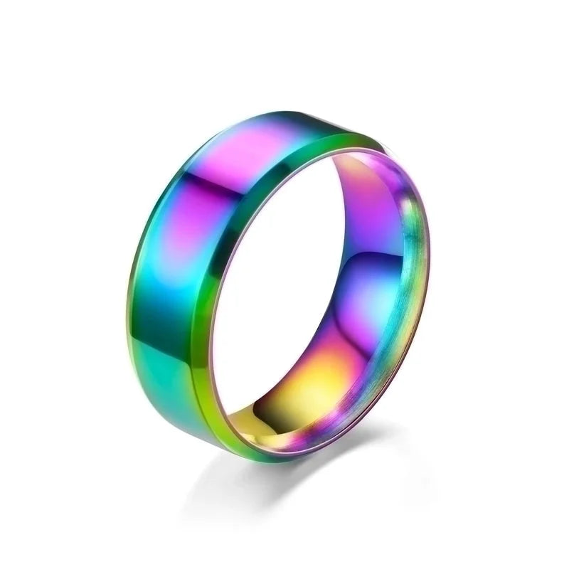 Men’s Classic Stainless Steel Ring – Multiple Colors, Durable & Stylish