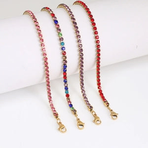 Tennis Bracelet Stainless Steel Zircon for Men Women Micro-set Full Diamond Iced Out