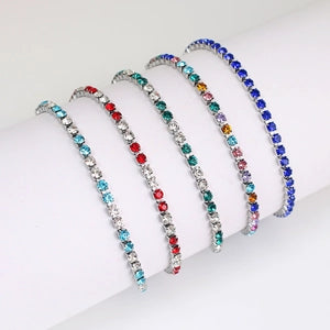 Tennis Bracelet Stainless Steel Zircon for Men Women Micro-set Full Diamond Iced Out