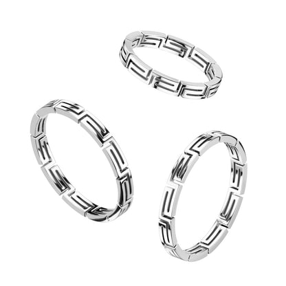 Linked Heart Stainless Steel Ring