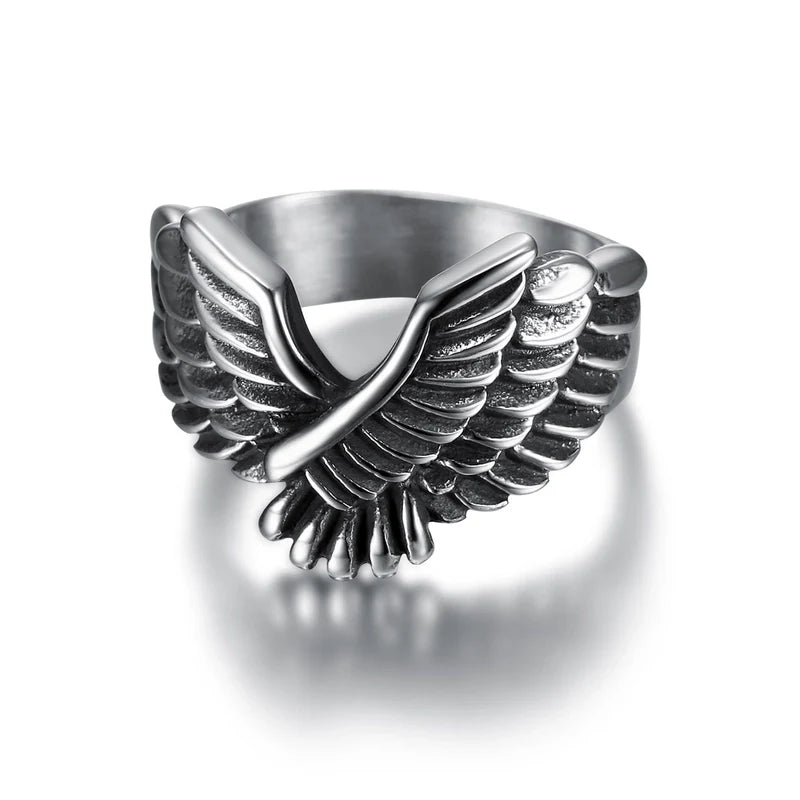 Retro Eagle Stainless Steel Men's Rings