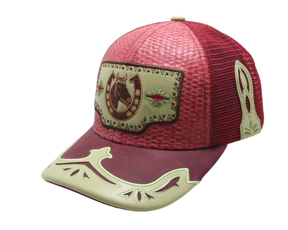 STRAW HAT HORSE WINE/BURGUNDY