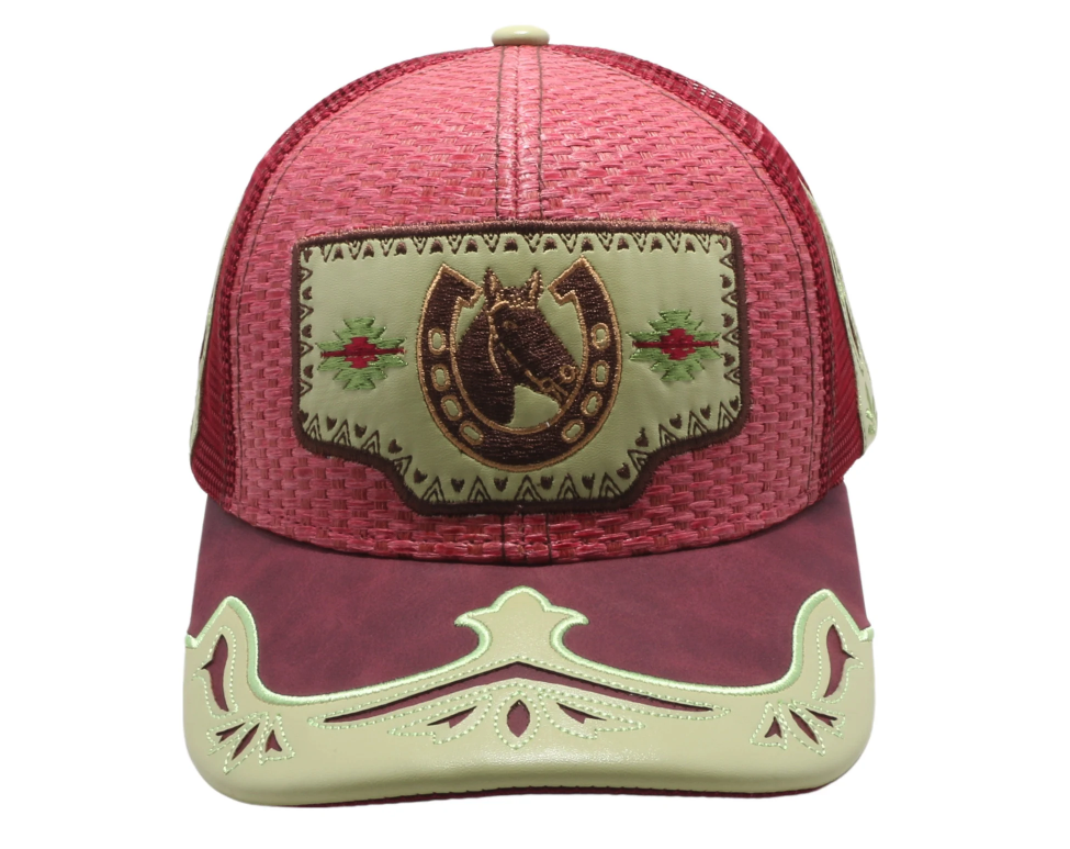 STRAW HAT HORSE WINE/BURGUNDY