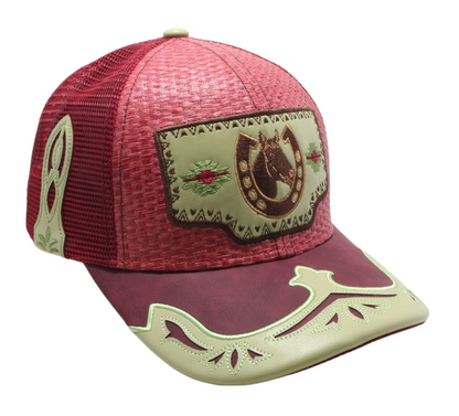 STRAW HAT HORSE WINE/BURGUNDY