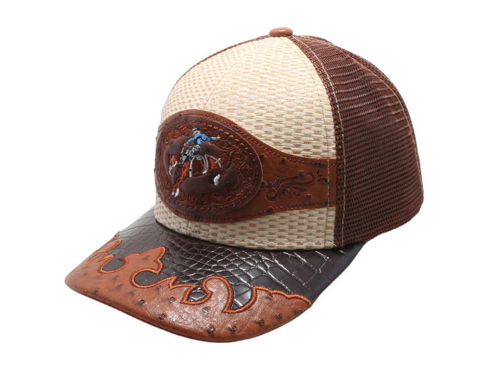 STRAW HAT COWBOY BEIGE/L.BROWN