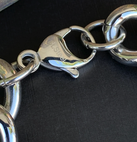 Bracelet Stainless Steel Figaro Chain - Stainless Steel Curb Chain