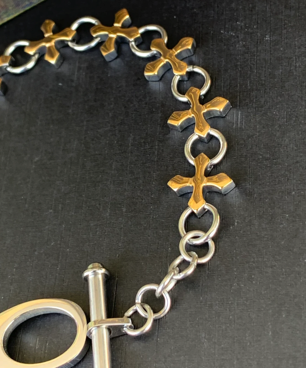 Steel Gold IP two color Toggle